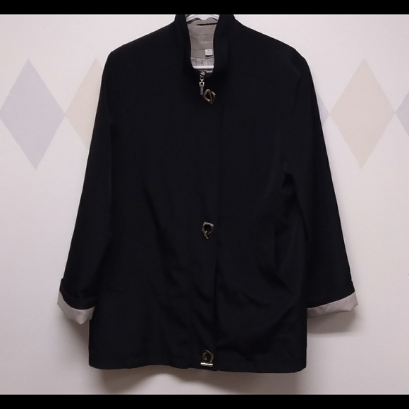 Croft and Barrow jacket coat toggles and zip sz M - Picture 1 of 11